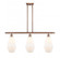 Cindyrella - 3 Light - 36 inch - Antique Copper - Cord hung - Island Light (3442|516-3I-AC-G651-7)