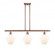 Cindyrella - 3 Light - 36 inch - Antique Copper - Stem hung - Island Light (3442|516-3I-AC-G651-8)
