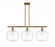 Cindyrella - 3 Light - 39 inch - Brushed Brass - Stem hung - Island Light (3442|516-3I-BB-G652-12-LED)