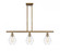 Cindyrella - 3 Light - 36 inch - Brushed Brass - Stem hung - Island Light (3442|516-3I-BB-G652-6-LED)