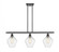 Cindyrella - 3 Light - 36 inch - Matte Black - Stem hung - Island Light (3442|516-3I-BK-G654-8-LED)
