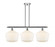 Cindyrella - 3 Light - 39 inch - Polished Chrome - Stem hung - Island Light (3442|516-3I-PC-G651-12)