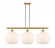 Cindyrella - 3 Light - 39 inch - Satin Gold - Stem hung - Island Light (3442|516-3I-SG-G651-12)