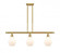 Cindyrella - 3 Light - 36 inch - Satin Gold - Stem hung - Island Light (3442|516-3I-SG-G651-6-LED)