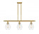Cindyrella - 3 Light - 36 inch - Satin Gold - Stem hung - Island Light (3442|516-3I-SG-G652-6)