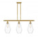 Cindyrella - 3 Light - 36 inch - Satin Gold - Stem hung - Island Light (3442|516-3I-SG-G652-7-LED)