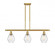 Cindyrella - 3 Light - 36 inch - Satin Gold - Stem hung - Island Light (3442|516-3I-SG-G654-6-LED)