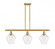 Cindyrella - 3 Light - 36 inch - Satin Gold - Stem hung - Island Light (3442|516-3I-SG-G654-8-LED)