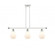 Cindyrella - 3 Light - 36 inch - White Polished Chrome - Stem hung - Island Light (3442|516-3I-WPC-G651-6-LED)