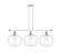 Cindyrella - 3 Light - 39 inch - White Polished Chrome - Stem hung - Island Light (3442|516-3I-WPC-G652-12)