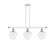 Cindyrella - 3 Light - 36 inch - White Polished Chrome - Stem hung - Island Light (3442|516-3I-WPC-G654-8)