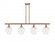 Cindyrella - 4 Light - 48 inch - Antique Copper - Stem hung - Island Light (3442|516-4I-AC-G654-8-LED)