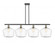 Cindyrella - 4 Light - 50 inch - Black Antique Brass - Stem hung - Island Light (3442|516-4I-BAB-G654-12-LED)