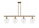 Cindyrella - 4 Light - 48 inch - Brushed Brass - Cord hung - Island Light (3442|516-4I-BB-G654-8-LED)