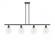 Cindyrella - 4 Light - 48 inch - Matte Black - Stem hung - Island Light (3442|516-4I-BK-G652-6)