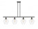 Cindyrella - 4 Light - 48 inch - Matte Black - Stem hung - Island Light (3442|516-4I-BK-G652-8)