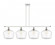 Cindyrella - 4 Light - 50 inch - White Polished Chrome - Stem hung - Island Light (3442|516-4I-WPC-G654-12-LED)