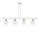 Cindyrella - 4 Light - 48 inch - White Polished Chrome - Stem hung - Island Light (3442|516-4I-WPC-G654-6-LED)