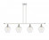 Cindyrella - 4 Light - 48 inch - White Polished Chrome - Stem hung - Island Light (3442|516-4I-WPC-G654-8)