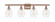 Cindyrella - 4 Light - 36 inch - Antique Copper - Bath Vanity Light (3442|516-4W-AC-G652-6-LED)