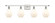 Cindyrella - 4 Light - 36 inch - White Polished Chrome - Bath Vanity Light (3442|516-4W-WPC-G651-6)