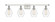 Cindyrella - 4 Light - 36 inch - White Polished Chrome - Bath Vanity Light (3442|516-4W-WPC-G652-6)
