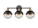 Ellmira 3-Light Vanity Matte Black/ Aged Brass (670|4253-MB/AB)
