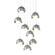 Brooklyn 9-Light Double Shade Pendant (65|131105-SKT-LONG-82-82-GG0711)