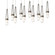 Link 10-Light Blown Glass Pendant (65|131200-SKT-LONG-07-YJ0434)