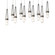 Link 10-Light Blown Glass Pendant (65|131200-SKT-LONG-20-YJ0434)