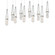 Link 10-Light Blown Glass Pendant (65|131200-SKT-LONG-82-YG0434)