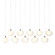 Ume 10-Light Pendant (65|131203-SKT-LONG-10-FD0710)