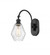 Cindyrella - 1 Light - 6 inch - Matte Black - Adjustable Swing Arm (3442|518-1W-BK-G654-6)