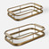 Uttermost Rosea Brushed Gold Trays Set/2 (85|18014)