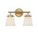 Kaden 2-Light Bathroom Vanity Light in Warm Brass (128|8-1627-2-322)