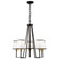 Coco 5 Light Chandelier Black and Gold (12|SC13345BK)