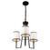 Coco 3 Light Chandelier Black and Gold (12|SC13343BK)
