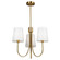 Rhythm 3 Light Chandelier Brushed Gold (12|SC13333BG)