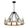 Perris 8 Light Chandelier Black (12|AC11718BK)