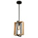 Perris 1 Light Pendant Black (12|AC11711BK)