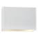 Large ADA Wide Rectangle LED Wall Sconce - Closed Top (254|CER-5650-WHT-LED2-2000)