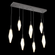 Rock Crystal Linear 7pc Multi-Pendant (1289|PLB0050-07-GP-CA-C01-L3)
