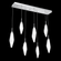 Rock Crystal Linear 7pc Multi-Pendant (1289|PLB0050-07-CS-CC-C01-L3)