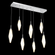 Rock Crystal Linear 7pc Multi-Pendant (1289|PLB0050-07-CS-CA-C01-L1)