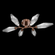 Rock Crystal Flush Mount - 6pc (1289|CLB0050-01-BB-CS-L3)