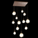 Gem Square 12pc Multi-Pendant (1289|CHB0039-12-BB-A-C01-L1)