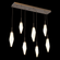 Rock Crystal Linear 7pc Multi-Pendant (1289|PLB0050-07-FB-CA-C01-L3)