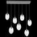 Meteo Linear 5pc Multi-Pendant (Bulb) (1289|PLB0063-05-GB-A-C01-E2)