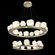 Two Tier Gem Ring Chandelier-2B (1289|CHB0039-2B-HB-A-CA1-L3)