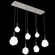 Gem Linear 7pc Multi-Pendant (1289|PLB0039-07-BS-C-C01-L3)